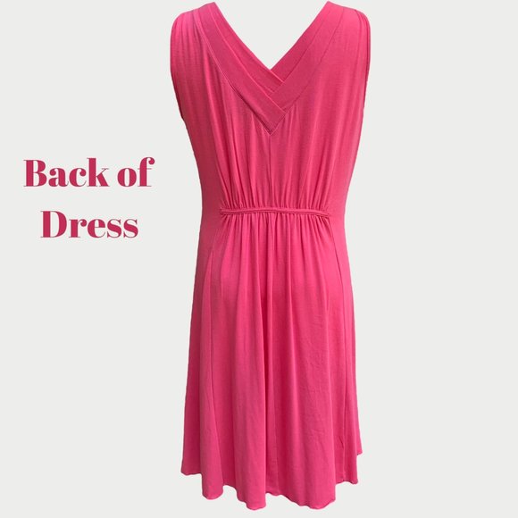 Athleta Women's SANTIAGO DRESS Coral Sleeveless Medium - Picture 4 of 5